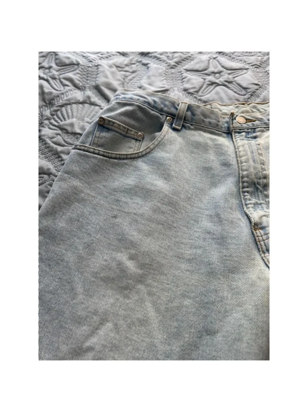 St. John’s Bay Men’s Relaxed Fit Light Blue Jeans Size 38x29 Cotton Denim